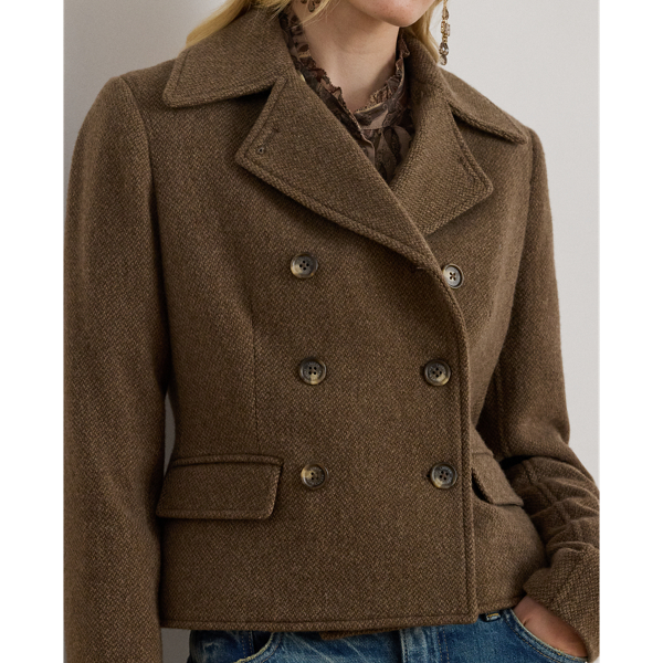 ダブルブレステッド ヘリンボーン コート | ラルフ ローレン公式