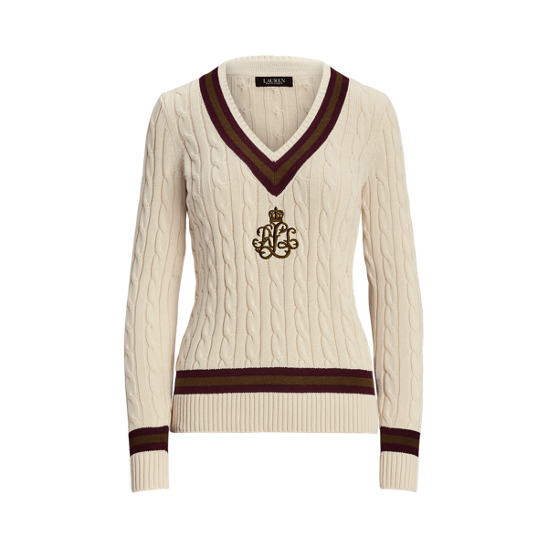 Cable Knit Cotton Cricket Sweater