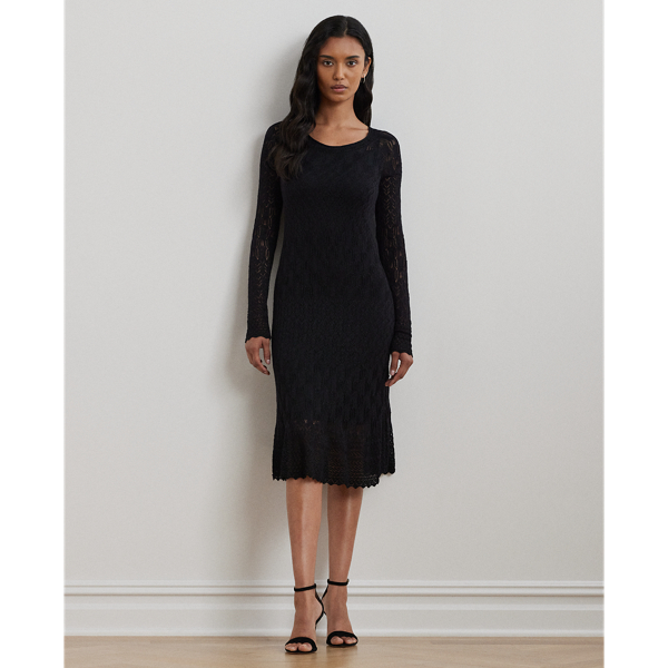 Polo ralph lauren pointelle wool sweater dress on sale