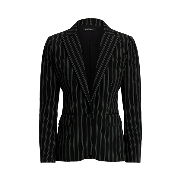 Theory Two button closure Belted Black on sale striped Blazer size 8