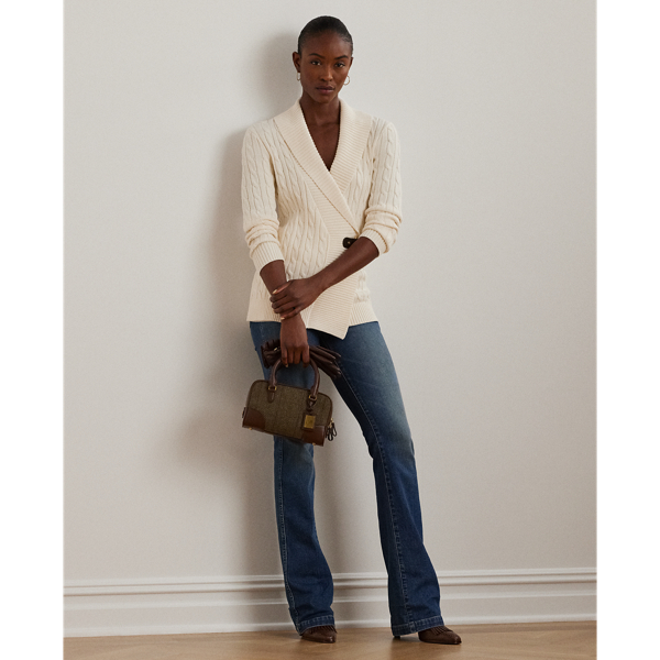 Baumwollpullover mit Schnallen Lauren in Mascarpone-Creme 4