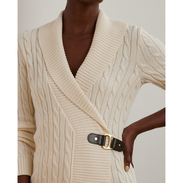 Baumwollpullover mit Schnallen Lauren in Mascarpone-Creme 6