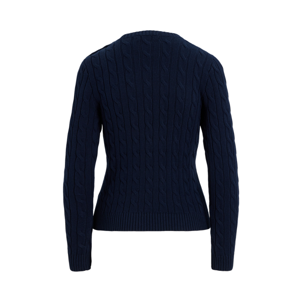 Baumwollpullover mit Zopfmuster Lauren in Lauren-Navy 7