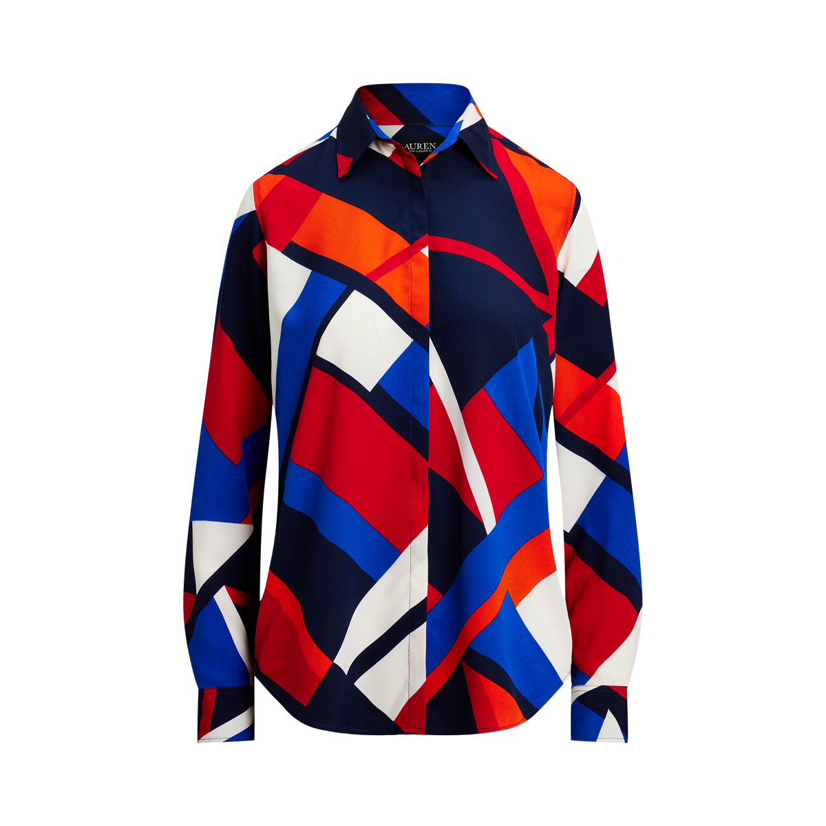 Ralph Lauren プリントクレープシャツワンピース セール】プリント ベルテッド クレープ キャンプ シャツドレス