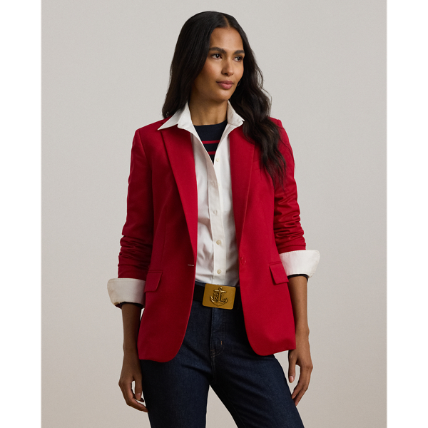 Red ralph lauren blazer sale