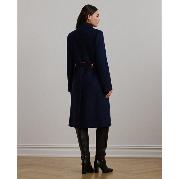 ジャケット・アウター louren doubleface over wool jacket 再入荷 】doubleface muffler wool coat / doubleface over wool