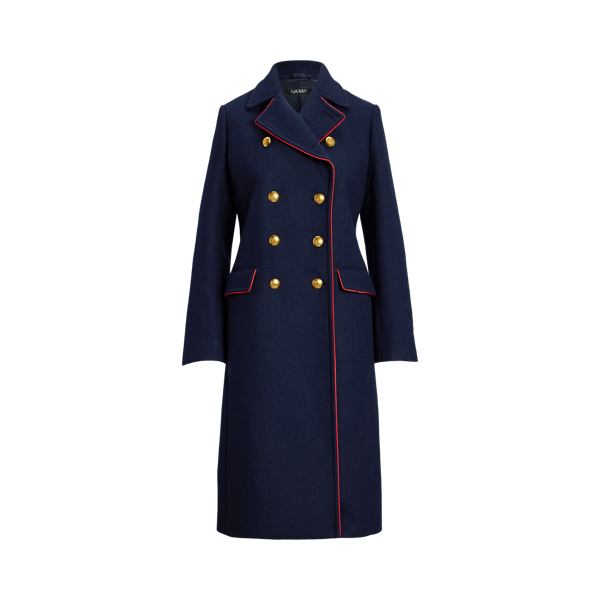 Hobbs navy coat with red piping best sale