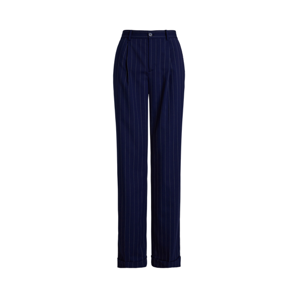 Ralph Lauren pinstripe trouser fashion jean with belt Sz 4