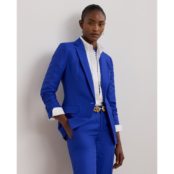 New Sapphire Blazer in twill di misto lino Lauren 1