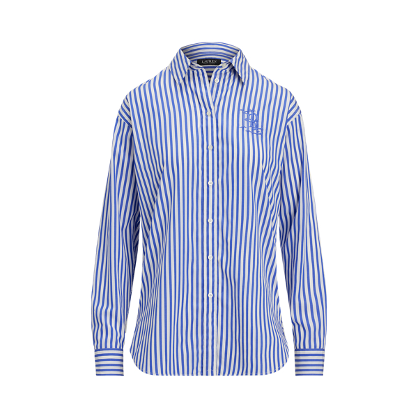 Ralph lauren striped cotton shirt on sale