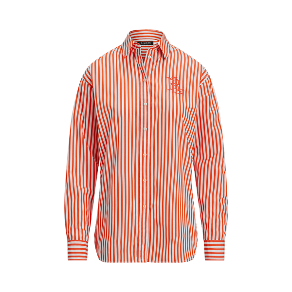 Relaxed Fit Striped Broadcloth Shirt