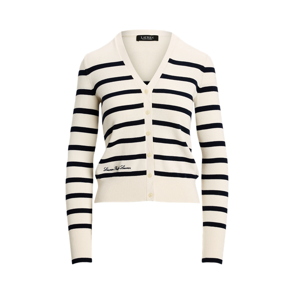 Deals Lauren Ralph Lauren Striped Cardigan 2X