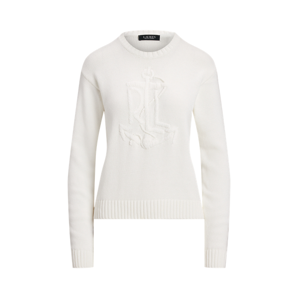 Anchor Logo Combed Cotton Jumper