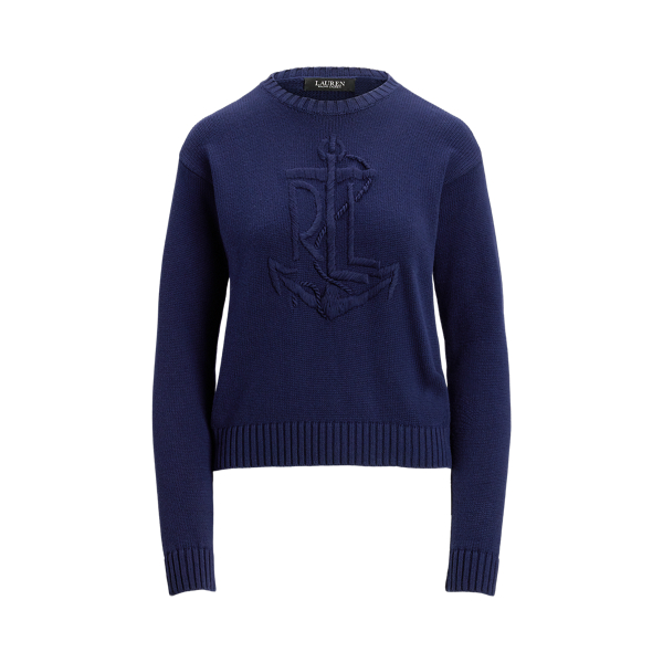 Anchor Logo Combed Cotton Jumper