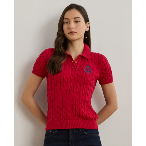 Red polo shirt womens outfit on sale