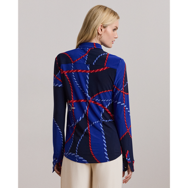 LAUREN RALPH LAUREN / ローレン ラルフ ローレン スリム フィット ローププリント ジャージー シャツ スリム フィット ローププリント ジャージー シャツ | ラルフ