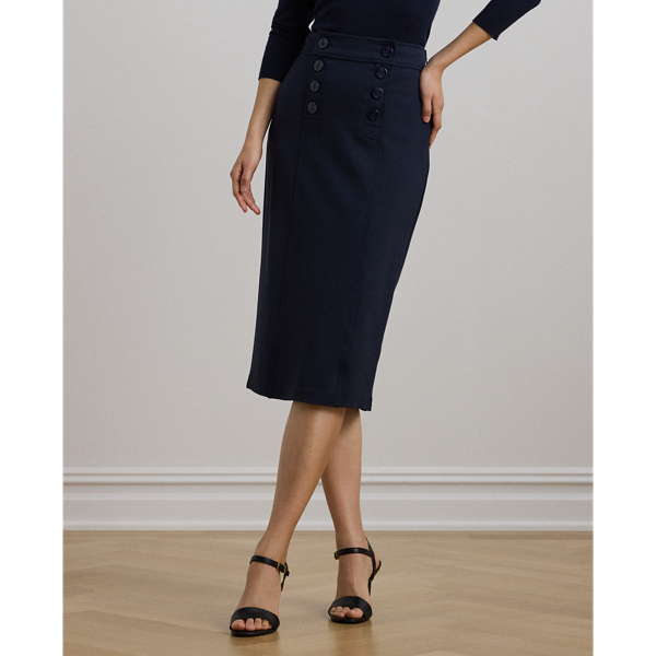 Ralph lauren navy pencil skirt best sale