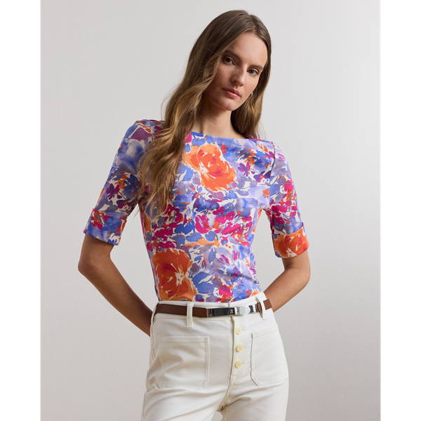 Ralph lauren floral shirt womens sales