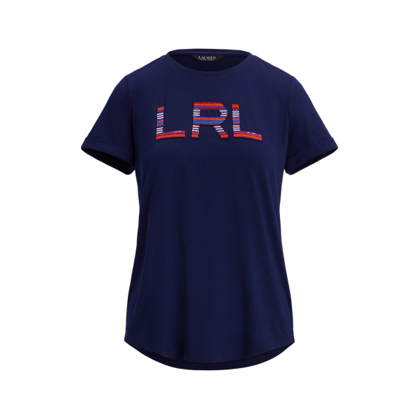 ビーデッドロゴ コットン ジャージー Tシャツ | ラルフ ローレン