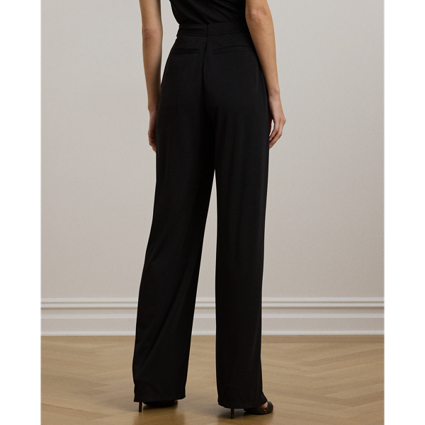Lauren Ralph Laurenストレッチジャージーワイドレッグパンツ プリーテッド ストレッチ ジャージー ワイドレッグ パンツ