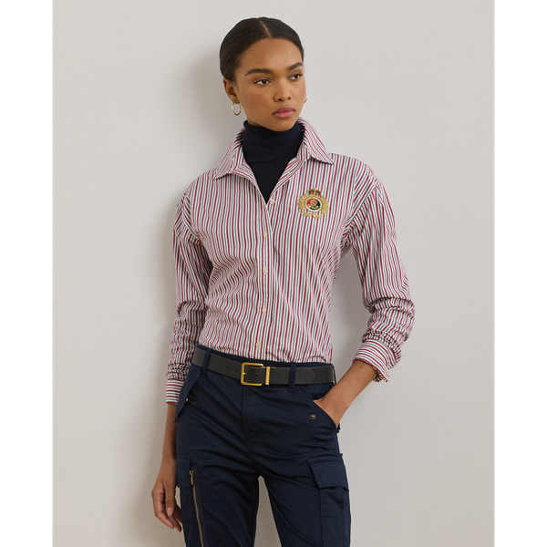 新作セールラルフローレンストライプドコットンブロードクロスシ RALPH LAUREN｜ストライプド コットン ブロードクロス シャツ