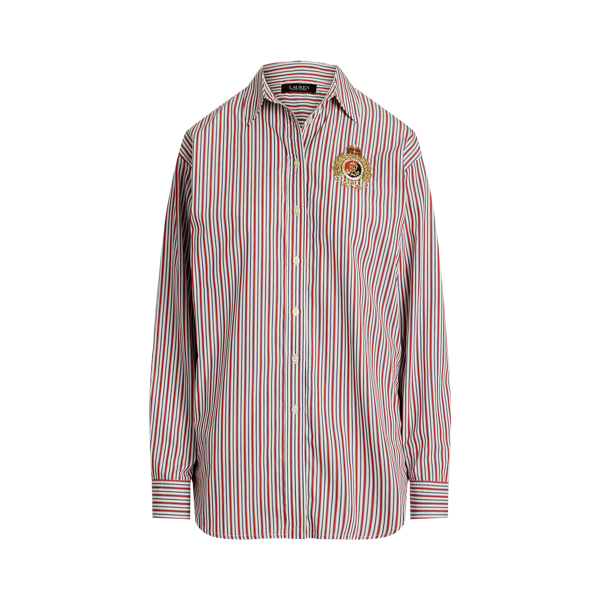 LAUREN RALPH LAUREN / ローレン ラルフ ローレン リラックスド フィット ストライプド ブロードクロス シャツ リラックス フィット ストライプド ブロードクロス シャツ