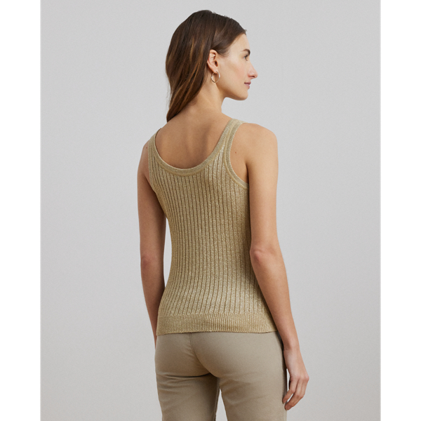 Metallic Rib-Knit Jumper Tank Top for Women | Ralph Lauren® GI