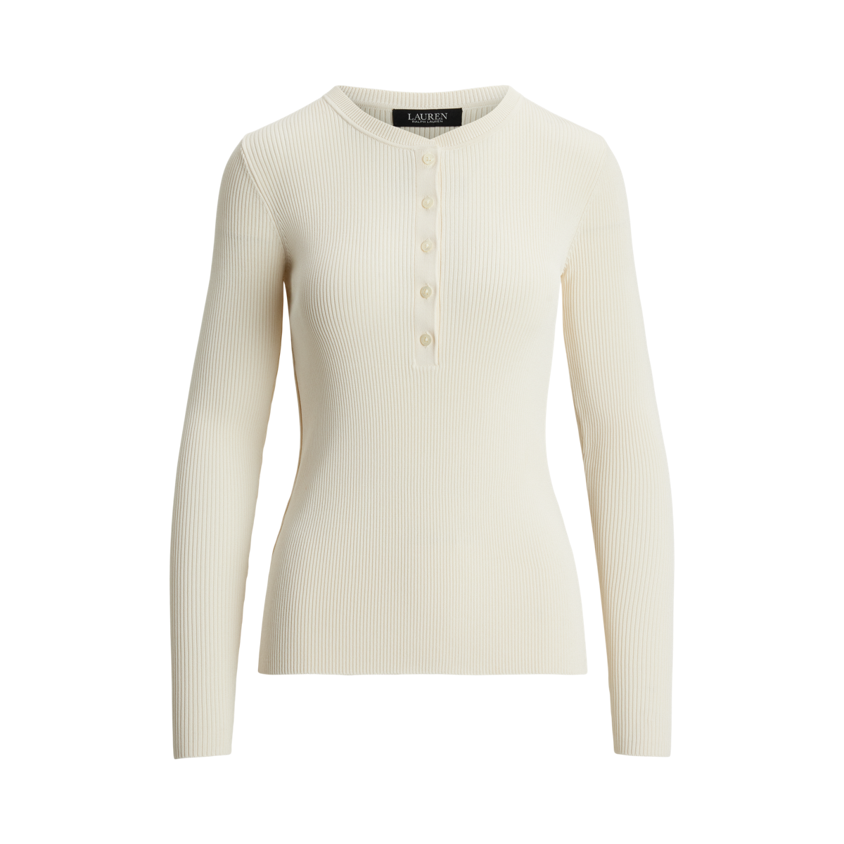 ローレン ラルフ ローレン LAUREN RALPH LAUREN リブニット ヘンリーネック セーター （101ナチュラル） ローレン ラルフ ローレン LAUREN RALPH LAUREN リブニット