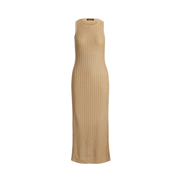 Pointelle-Knit Sleeveless Jumper Dress