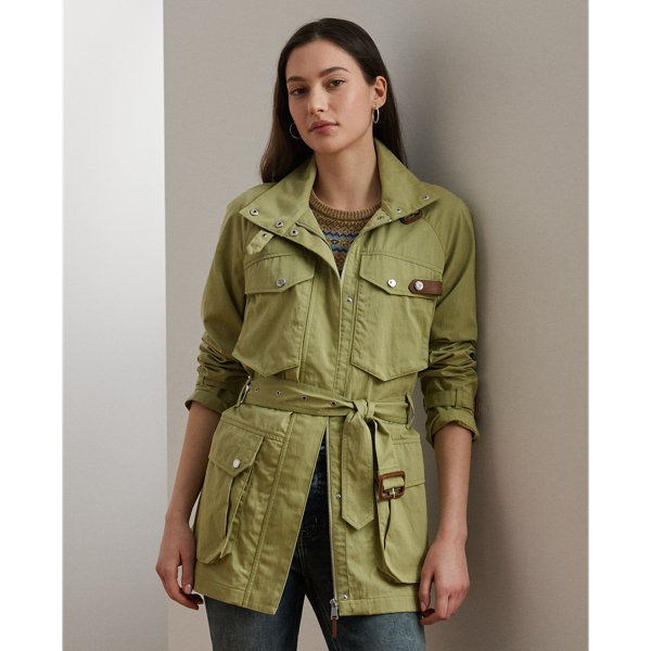 F*ラ様 RRL FIELD OILD COAT Belted Cotton-Blend Twill Field Jacket