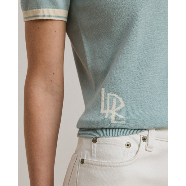 ローレンラルフローレン　ツートーンロゴショートスリーブセーター LAUREN RALPH LAUREN（ローレン ラルフ ローレン）の