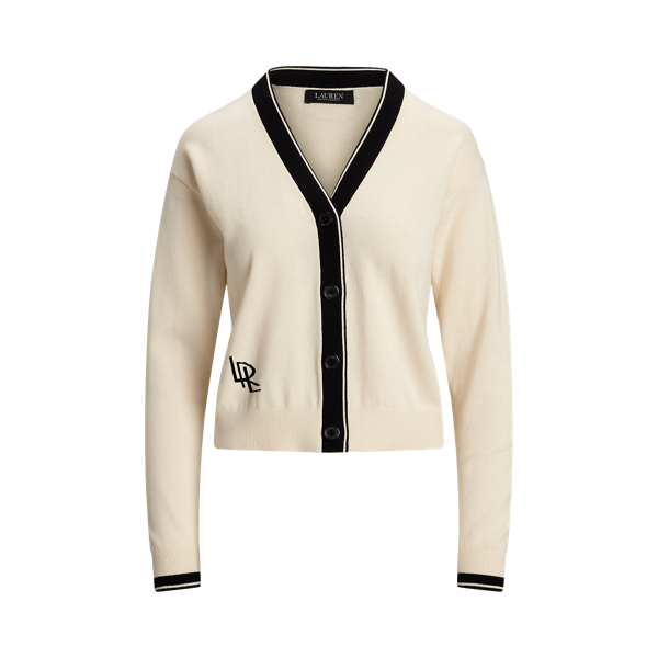 売れ筋商品|||ラルフローレン ニット&セーター レディース アウター STRIPED COTTON BLEND CARDIGAN - Cardigan - navy/white Striped Cotton Crewneck Cardigan for Women | Ralph Lauren® PA