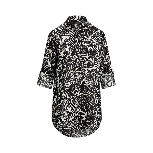 ラルフ・ローレン Lauren Ralph Lauren クラシック Fit Polka-dot Cotton Voile Shirt レディース シ Classic Fit Polka-Dot Cotton Voile Shirt