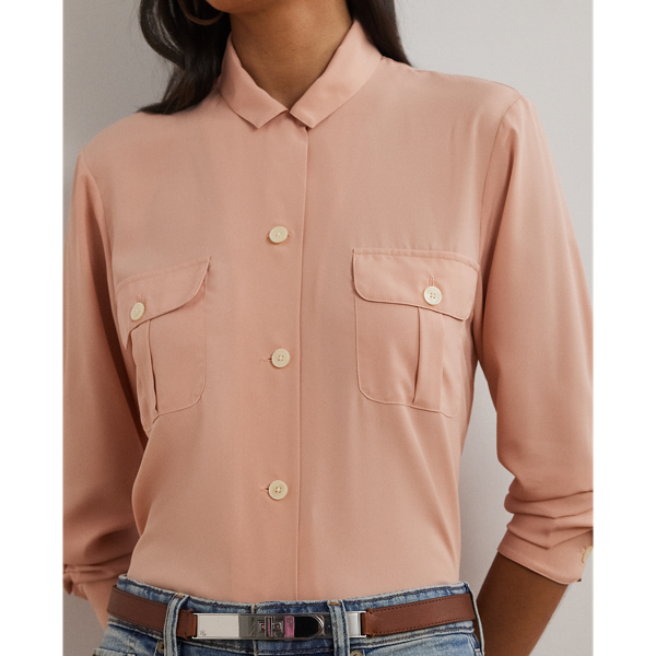 LAUREN RALPH LAUREN / ローレン ラルフ ローレン リラックス フィット クレープ シャツ リラックス フィット クレープ シャツ | ラルフ ローレン公式