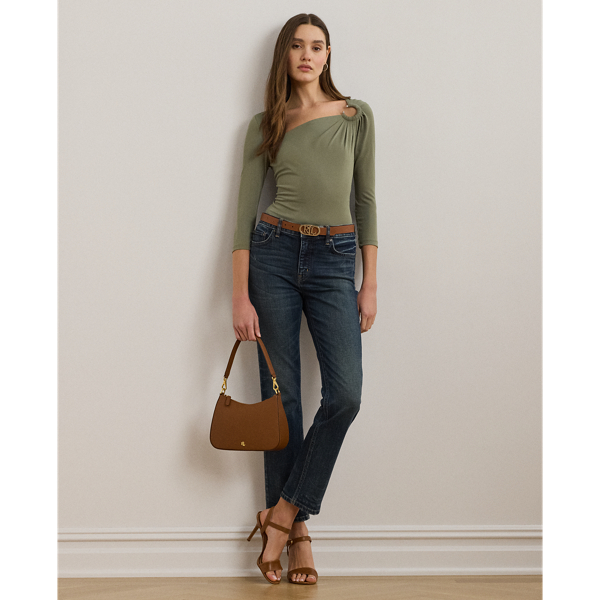 Stretch Jersey Asymmetrical Top