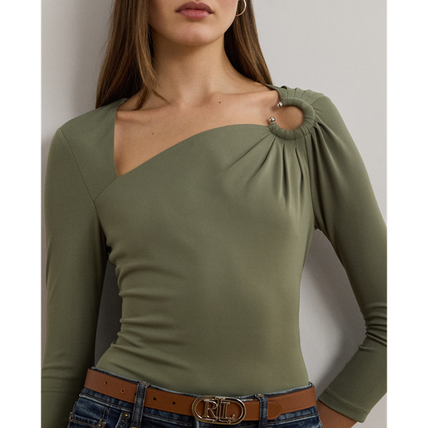 Stretch Jersey Asymmetrical Top