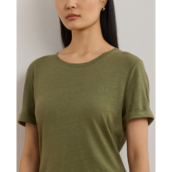 LAUREN RALPH LAUREN / ローレン ラルフ ローレン リネンブレンド ジャージー Tシャツ リネンブレンド ジャージー Tシャツ | ラルフ ローレン公式