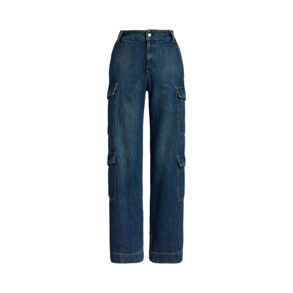 【Ralph Lauren】HIGH-RISE WIDE-LEG ジーンズ デニム *送/関込* High-Rise Wide-Leg Jean