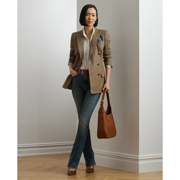 Haze Wash Bootcut-Jeans mit hoher Leibhöhe Lauren 1