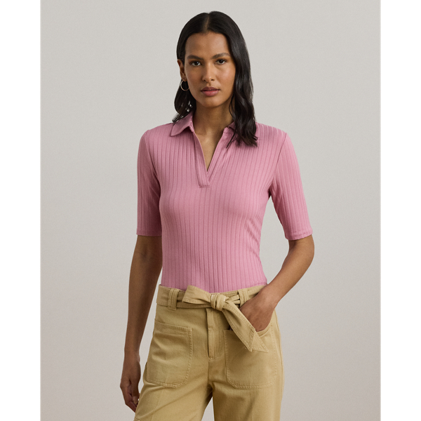 Tシャツ・カットソー POLO RALPH LAUREN Woman Polo Shirt Pink 211870245 034 shirt Pink 211870245 - 034 - Polo Ralph Lauren Women's Polo