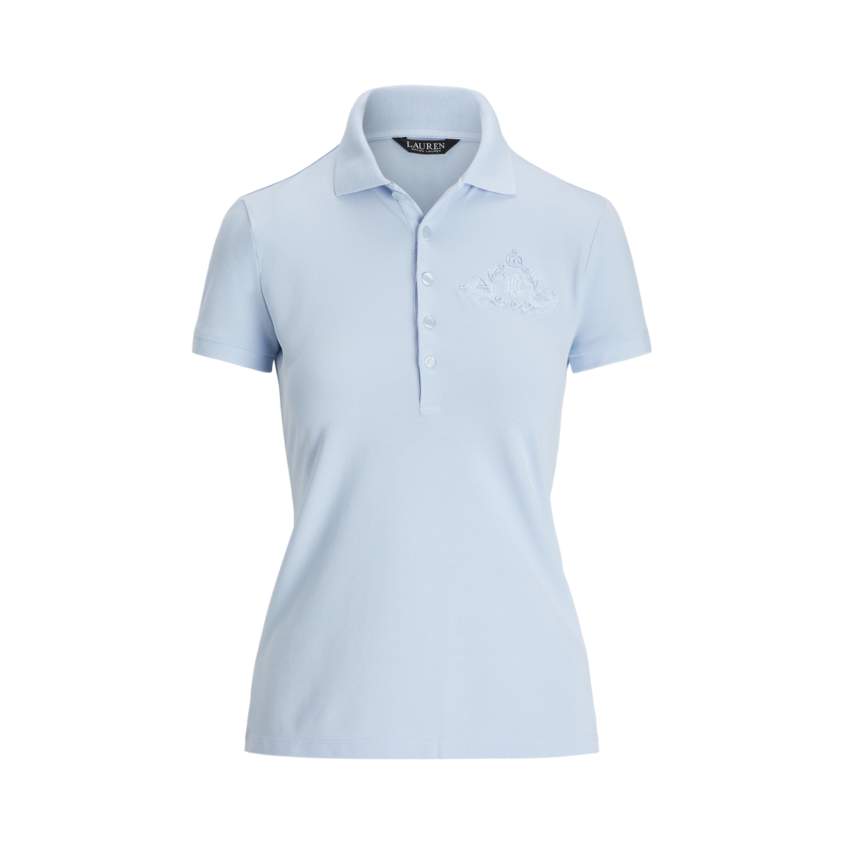 ラルフ・ローレン Lauren Ralph Lauren Floral-Logo Cotton Pique Polo Shirt レディース シャツ Floral-Logo Cotton Piqué Polo Shirt