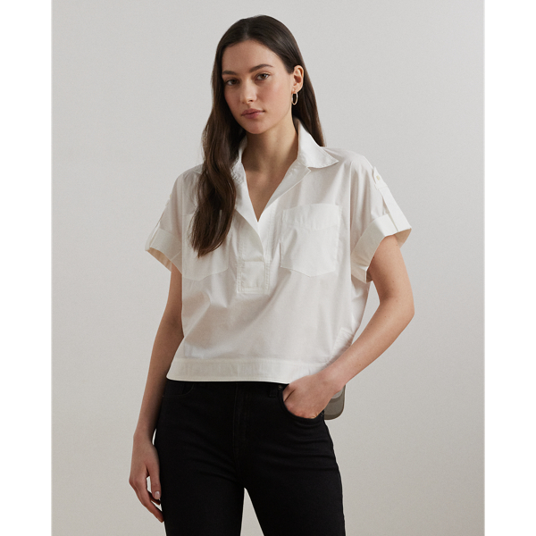 White Freizeithemd aus Baumwollmischung Lauren 1