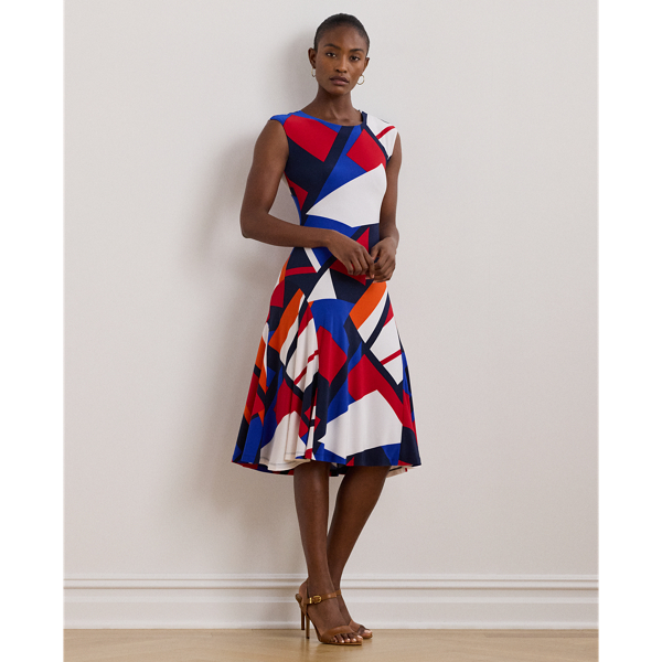 Print Stretch Jersey Dress