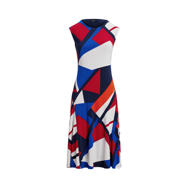 即発★LAUREN RALPH LAUREN★Geo Print Jersey ラップドレス 即発☆LAUREN RALPH LAUREN☆Geo Print Jersey ラップドレス