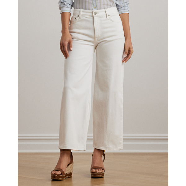 デニム・ジーパン RALPH LAUREN Women Denim Pants 290963100 001 WHITE NWT Lauren Ralph Lauren Classic Skinny Curvy Women's White