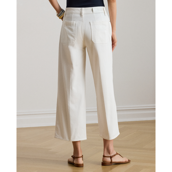 7/8-Jeans mit hoher Leibh&ouml;he Lauren in Wei&szlig;e Waschung 6