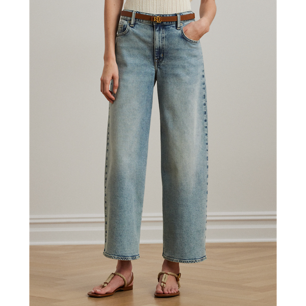 High-Rise Wide-Leg Cropped Jean