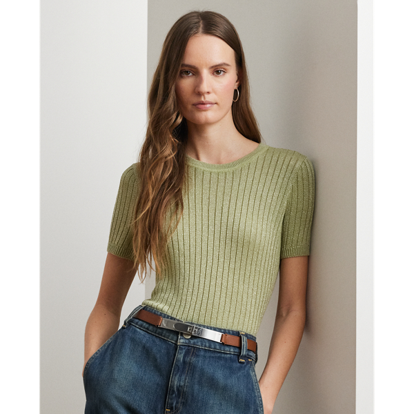 POLO RALPH LAUREN COTTON QUARTER-ZIP SWEATER | Military