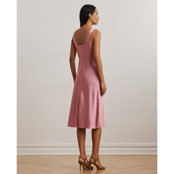 【Lauren Ralph Lauren】Charmeuse Sleeveless Cocktail Dress Charmeuse Sleeveless Cocktail Dress