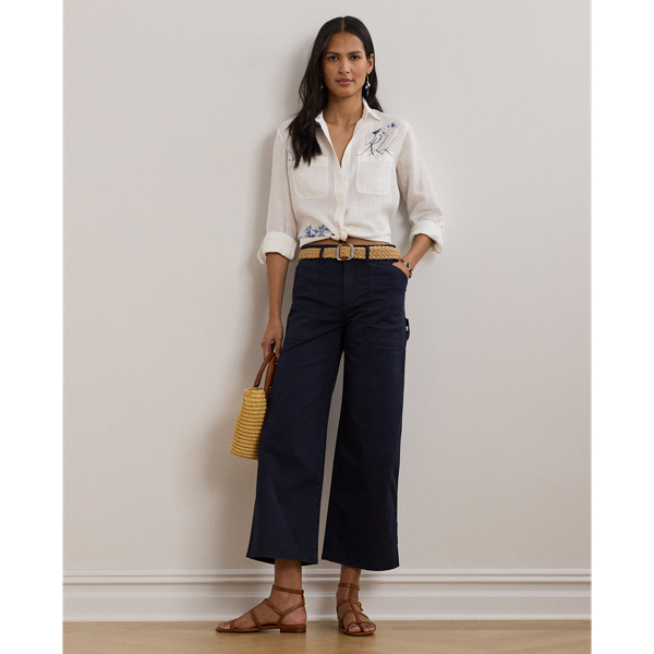 ラルフ・ローレン Lauren Ralph Lauren リラックスフィット Print Roll-Tab Sleeve Shirt レディース シャ Relaxed Fit Print Roll-Tab Sleeve Shirt for Women | Ralph